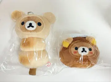 리락쿠마 찻집 한정 매달린 봉제 인형 리락쿠마 만두 경단 세트