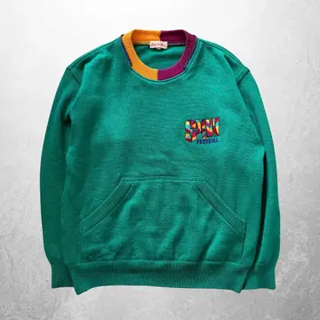 00's Pia Sports 컬러풀 스웨터 그린