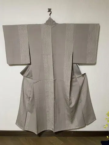 단옷 베이지 판자 무늬 패턴 코몬 격자무늬 1m58cm