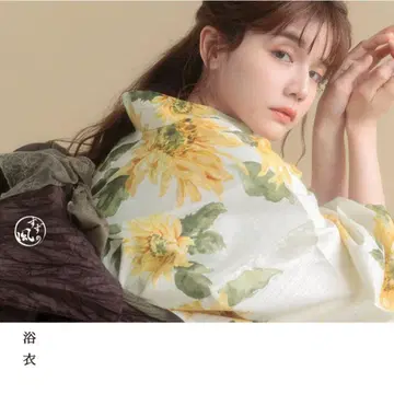 DITA 여름 색의 해바라기 놀이 유카타, 오비 세트 해바라기