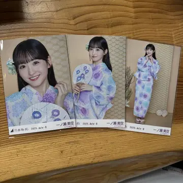 노기자카46 브로마이드 2025 유카타 이치노세 미쿠 3종 컴프
