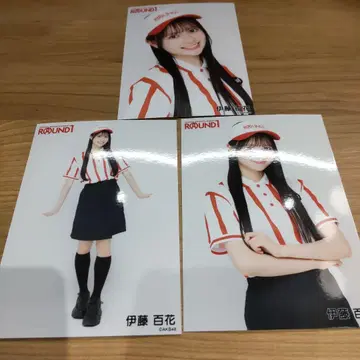 이토 모모카 AKB48 다이마루 라운드 원 콜라보 한정판 브로마이드 3종