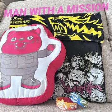 MAN WITH A MISSION 타월, 티셔츠, 쿠션, 러버 밴드