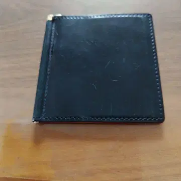 GANZO 가죽 머니 클립 블랙