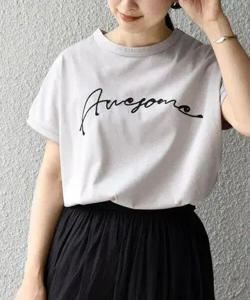 SHIPS WOMEN 체인 자수 쉽스 티셔츠