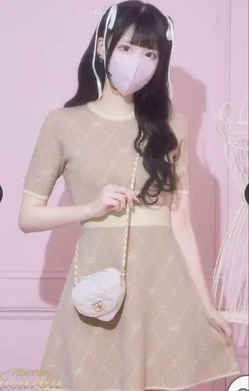 michel Macaron (미셸 마카롱) 이모짱 콜라보 원피스