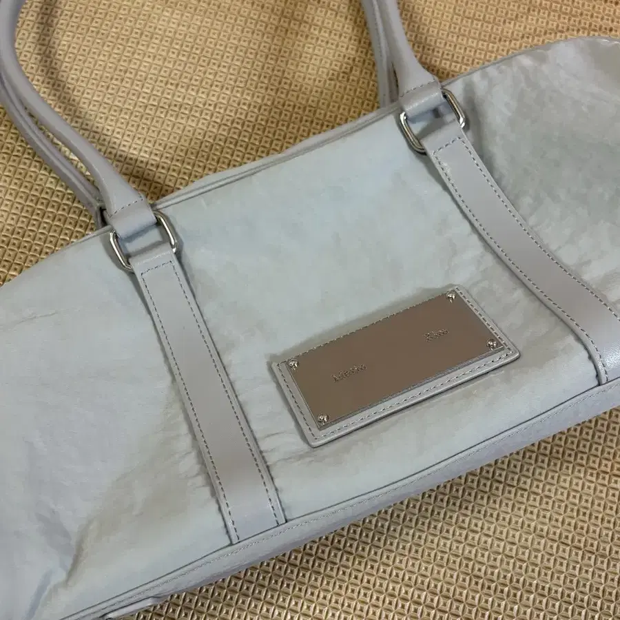 MATIN KIM | 마뗑킴 Matin Kim Sporty Tote Bag Light Gray #마