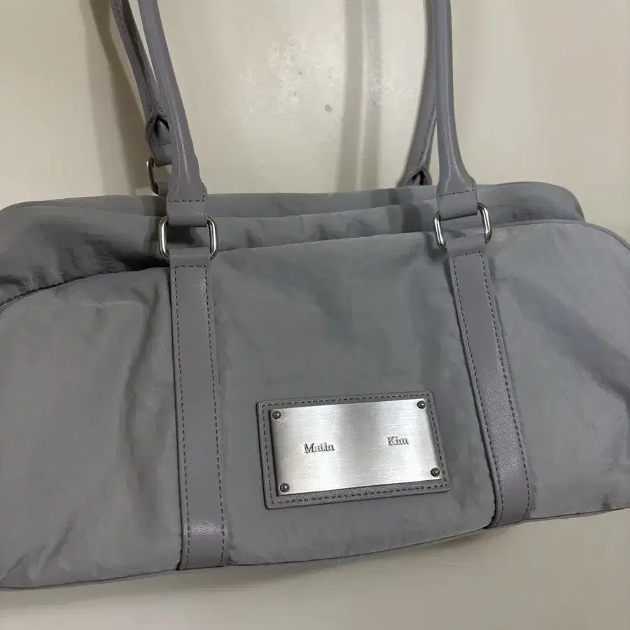 MATIN KIM | 마뗑킴 Matin Kim Sporty Tote Bag Light Gray #마