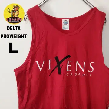 usa 구제 의류 DELTA PROWEIGHT 탱크탑 L 레드