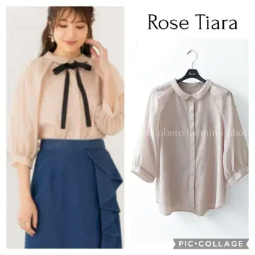 Rose Tiara* 오분 소매 퍼프 슬리브 블라우스