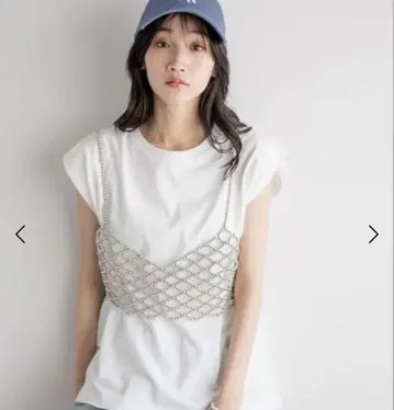 LOWRYS FARM 비즈 뷔스티에 실버