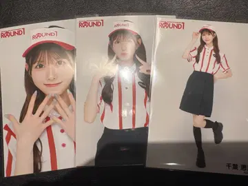 치바 에리 AKB48 다이마루 라운드 원 콜라보 한정판 브로마이드 3종