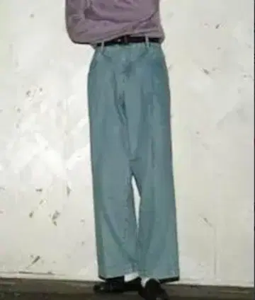 네온사인 와이드 데님 슬랙스 사이즈 44