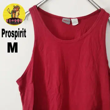 usa 구제 의류 PROSPIRIT 탱크탑 M 레드