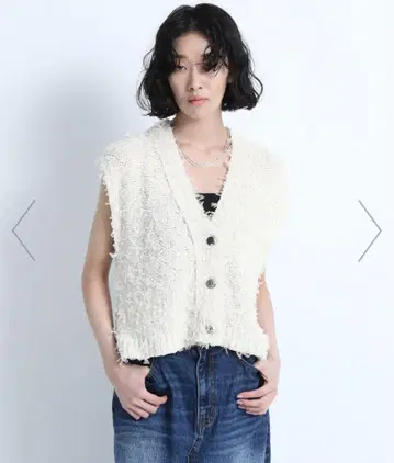 JEANASiS el 믹스 트위드 베스트