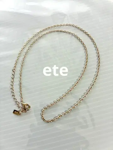 ete 목걸이 실버 925 골드 계열 여성용 심플 에테