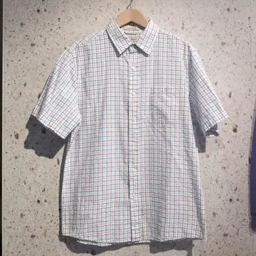 L.L.Bean 시어서커 체크 셔츠 엘엘빈