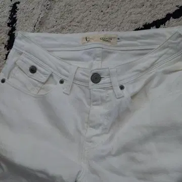 C.C.CROSS JEANS 스키니 데님 25 화이트