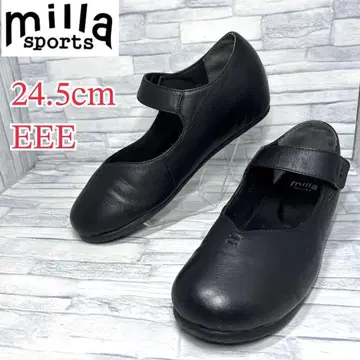 Milla sports 스트랩 인 힐 펌프스 블랙 24.5cm