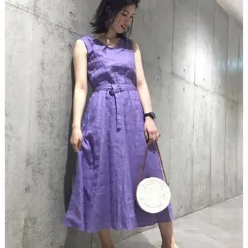 저널 스탠다드 레리움 원피스 롱 린넨 A 라인