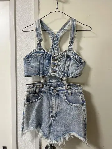 UNIF 유니프 데님 살로펫 숏팬츠