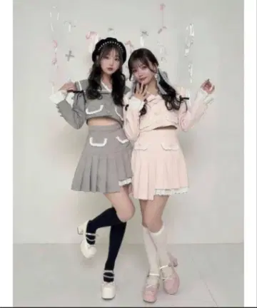 Me roir 미로와르 불규칙 플리츠 치마바지 핑크