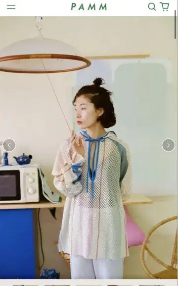 PAMM 메쉬 후드 부착 셔츠 F