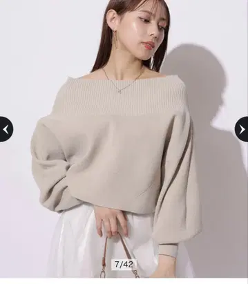 마이 스트라다 숏 루즈 니트