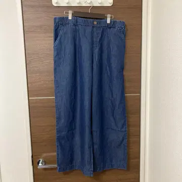 IEDIT 이지 데님 와이드 팬츠