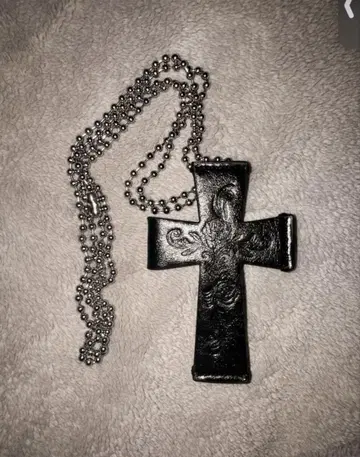 Sculptor Cross Leather Strap Wallet 블랙