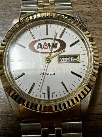 빈티지 밴버거 A&W 광고 손목시계 / 오키나와
