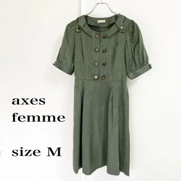 axes femme 엑시즈팜 올리브 그린 원피스 M 반팔