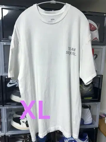 TEAM SEQUEL 티셔츠 화이트 XL