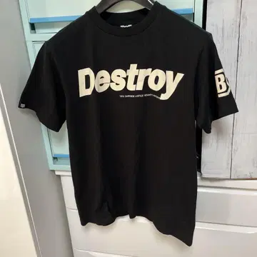 BOUNTY HUNTER Destroy 로고 티셔츠 블랙