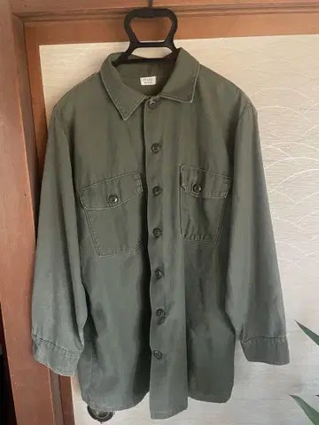 미군 실물 유틸리티 셔츠 17/(XL 상당)