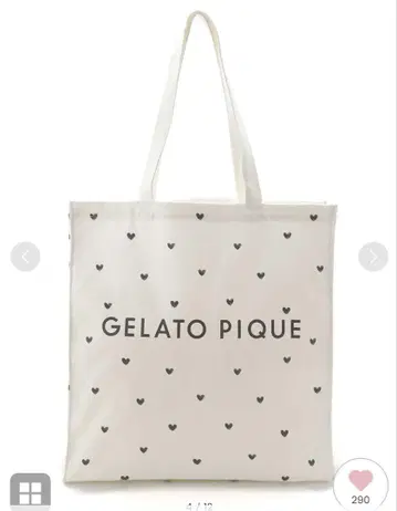 GELATO PIQUE 젤라또피케 올 패턴 호비 토트 백 하트 무늬