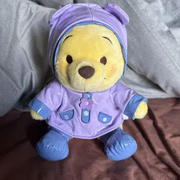 푸우 레인코트 봉제 인형 디즈니