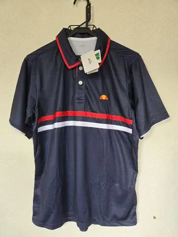 ellesse 네이비 스트라이프 피케 셔츠