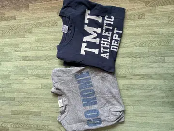 TMT 그레이/네이비 티셔츠 2장 세트