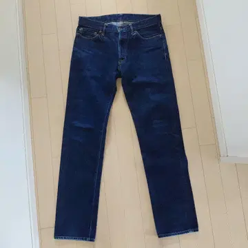 재팬 블루 청바지 테이퍼드 데님 팬츠 일본제