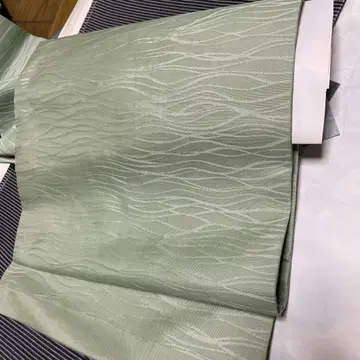 가와시마 직물 여름 오비, 사 나고야 오비 연한 녹색 3m62cm