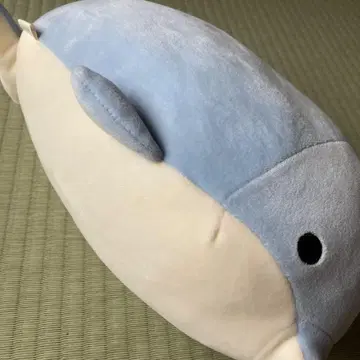 스카이블루 돌고래 봉제 인형