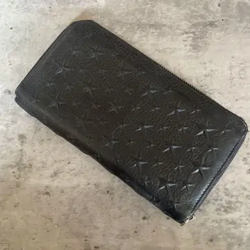 JIMMY CHOO 블랙 가죽 장지갑