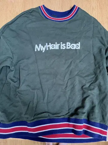 My Hair is Bad 트레이닝복 XL 사이즈 그린 마이 헤어