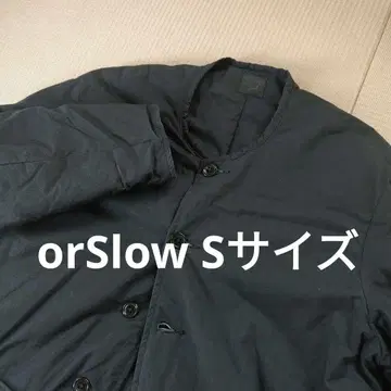 새상품급 오어슬로우 블랙 COTTON SHELL JACKET 노카라