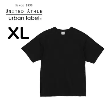 7.6oz 상의 남녀 공용 슬라브 티셔츠 반팔 블랙 XL 4747