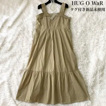 HUG O WaR 프릴 티어드 샌드레스 택 포함 23년 정가 4.6만