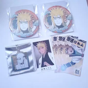 NARUTO 나미카제 미나토 컬렉션 캔뱃지 아크릴 키링 카드