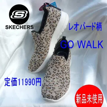 새상품 24cm 스케쳐스 고워크 레오파드 무늬 슬립온 레오파드 무늬