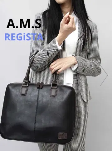 A.M.S 비즈니스 백 브리프 케이스 남성용 a4 레지스타 REGiSTA